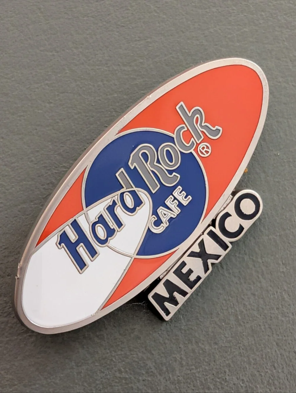 Hard Rock Cafe Orange, Blue & White Mexico Collectible Pin